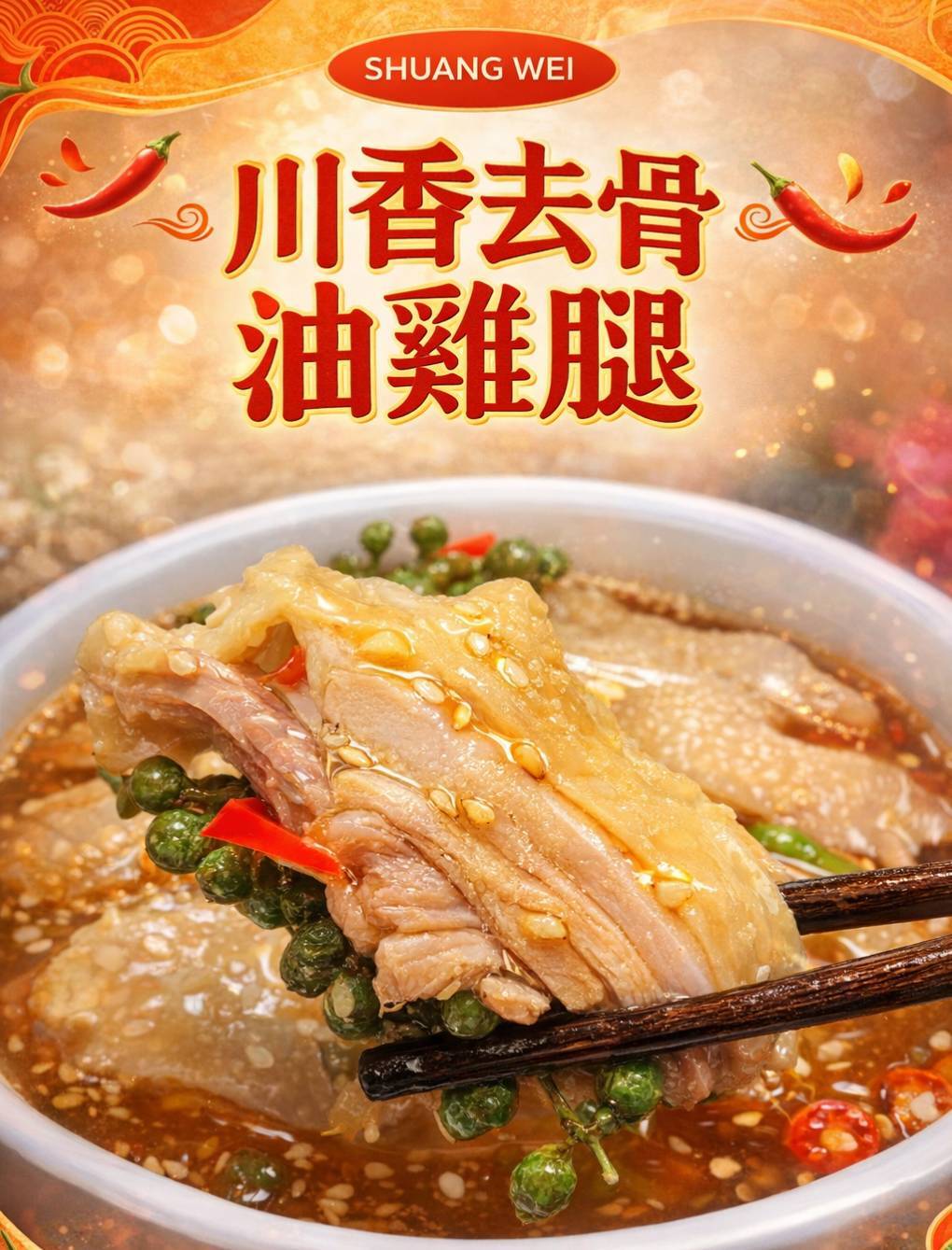 川香去骨油雞腿 川香去骨油雞腿